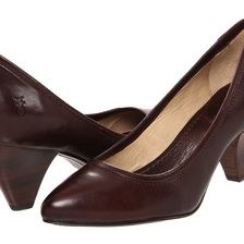 Frye Regina Pump Dark Brown Soft Vintage Leather