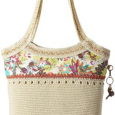Sakroots Artist Circle Crochet Large Tote Citrus Xen Garden