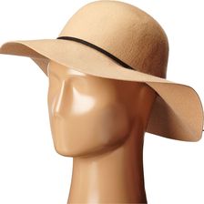 San Diego Hat Company WFH7950 Floppy with Round Crown and Faux Suede Band Camel