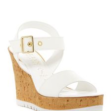 Incaltaminte Femei Italian Shoemakers Ankle Strap Wedge Sandal WHITE