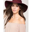 Accesorii Femei CheapChic Laura Braided Trim Floppy Hat WineBurgundy