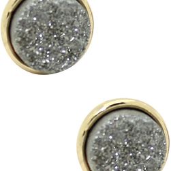 Eye Candy Los Angeles Druzy Stud Earrings No Color