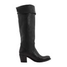 Incaltaminte Femei Frye Jane Tall Cuff Black Pebbled Full Grain