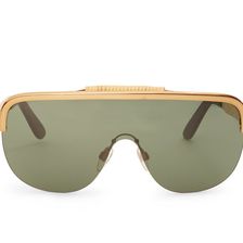 Ralph Lauren Woven Shield Sunglasses Gold