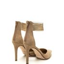 Incaltaminte Femei CheapChic Power Play Pointy Faux Suede Heels Taupegold