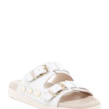 Incaltaminte Femei Manas Studded Slide Sandal BIANCIO