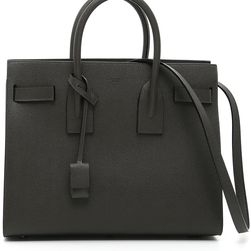 Saint Laurent Ysl Small Sac De Jour Bag With Strap GREY NERO