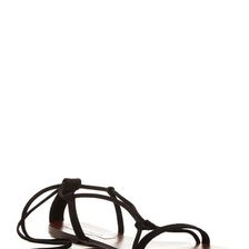 Incaltaminte Femei Steve Madden Silys Ankle Tie Sandal BLACK SUED