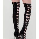 Incaltaminte Femei CheapChic X\'s And Oohs Gladiator Heels Black