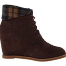 Incaltaminte Femei Johnston Murphy Brynn Chukka Dark Brown Kid SuedeBrown Plaid