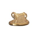 Incaltaminte Femei Michael Kors Emory Flip Flop Gold Metallic