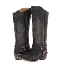 Incaltaminte Femei Frye Lily Harness Tall Black Stone Wash