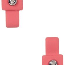 Marc by Marc Jacobs All Tied Up Rubber Bow Stud Earrings BRIGHT ROSE