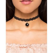 Bijuterii Femei CheapChic Black Hole Rhinestone Choker Black