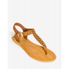Incaltaminte Femei CheapChic Thrive-14s On The Edge Sandal Cognac
