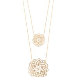 Bijuterii Femei Forever21 Medallion Layered Necklace Gold