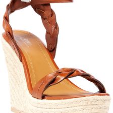 Ralph Lauren Etain Calfskin Espadrille Cuoio