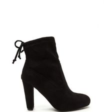 Incaltaminte Femei CheapChic Key To Success Tied Chunky Booties Black