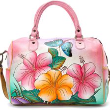 Anuschka Handbags Large Satchel Pink