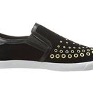 Incaltaminte Femei Just Cavalli Grommet Embellished Sneakers Black Soft and Brushed Leather with Rings