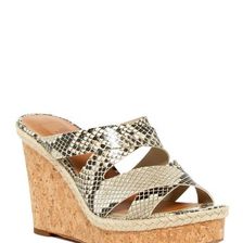 Incaltaminte Femei 14th Union Reese Wedge Sandal NATURAL SNAKE PRINT