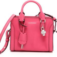Alexander McQueen Grain Calfskin Mini Padlock Bag ROSE