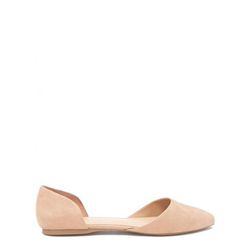 Incaltaminte Femei Forever21 Pointed Faux Suede Flats Deep taupe
