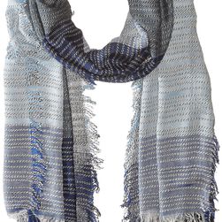 BCBGMAXAZRIA Color Block Scarf Classic Blue