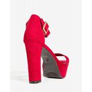 Incaltaminte Femei CheapChic Now Or Never Platform Cranberry