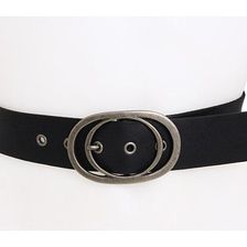 Accesorii Femei Fossil Vintage Oval Buckle Black