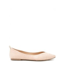 Incaltaminte Femei Forever21 Pointed Faux Suede Flats Blush