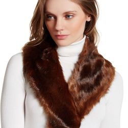 Accesorii Femei David Young Faux Fur Collar BROWN