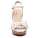 Incaltaminte Femei Kelly Katie Kiki Eyelet Wedge Sandal White