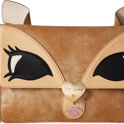 Betsey Johnson Be A Deer Clutch Tan