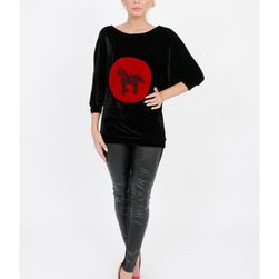 Bluza neagra Velvet Blazon, Amelie Suri