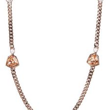 Bijuterii Femei Givenchy Crystal Strand Necklace BROWN GOLD