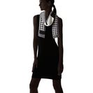 Accesorii Femei LAUREN Ralph Lauren Mosaic Stitch Menswear Scarf Salt Pepper