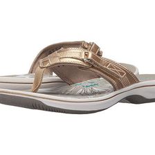 Incaltaminte Femei Clarks Breeze Sea Gold Metallic Synthetic