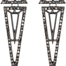 Free Press Crystal Spike Drop Earrings HEM