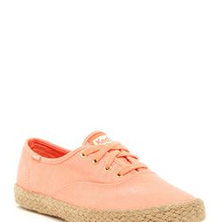 Incaltaminte Femei Keds Champion Washed Jute Sneaker CORAL