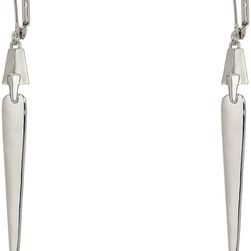 Cole Haan Architectural Linear Earrings Light Rhodium