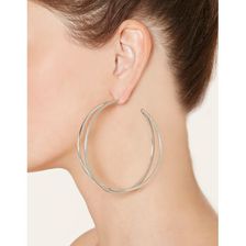 Bijuterii Femei Forever21 Layered Hoop Earrings Silver