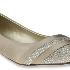 Nina Emmie Champagne Crystal Satin