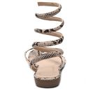 Incaltaminte Femei GC Shoes Slinky Snake Flat Sandal BeigeBlack