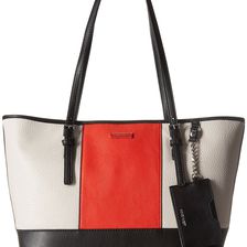 Nine West Ava Tote Milk/Black/Bright Poppy