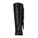 Incaltaminte Femei See by Chloe Pebbled Leather Bootie with Fringe Black
