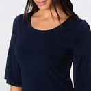 Rochie din jerse cu mâneci tip clopot 