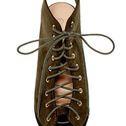 Incaltaminte Femei Top Guy Palm Lace-Up Cutout Bootie OLIVE GREEN
