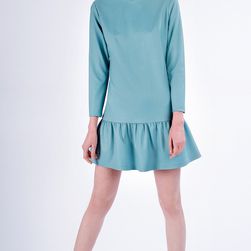 Rochie New Retro turcoaz, mini, Lure