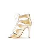 Incaltaminte Femei Forever21 Metallic Lace-Up Pumps Champagne